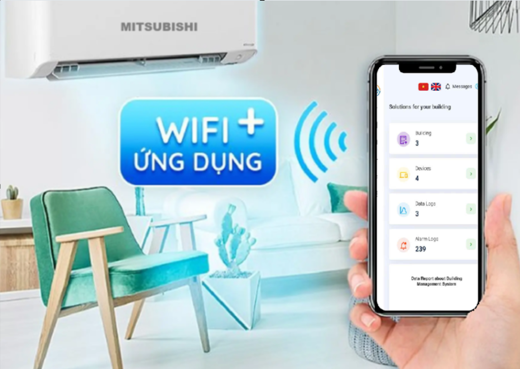 Hệ Thống SMARTHOME Điều Khiển Điều Hòa MITSUBISHI ELECTRIC